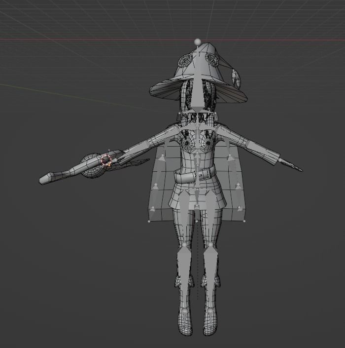 Anime Megumin Low-poly 3D model_3