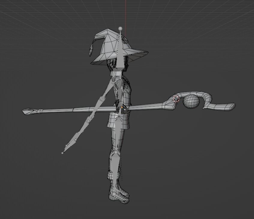 Anime Megumin Low-poly 3D model_4