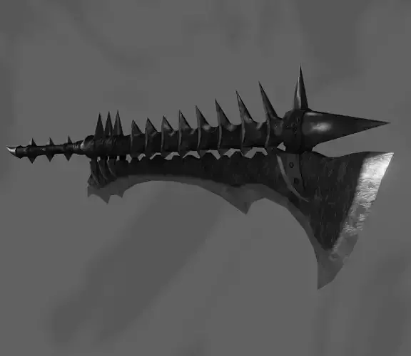Fantasy sword PBR Low-poly 3D model