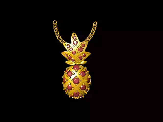 pine apple pendant 3D print model