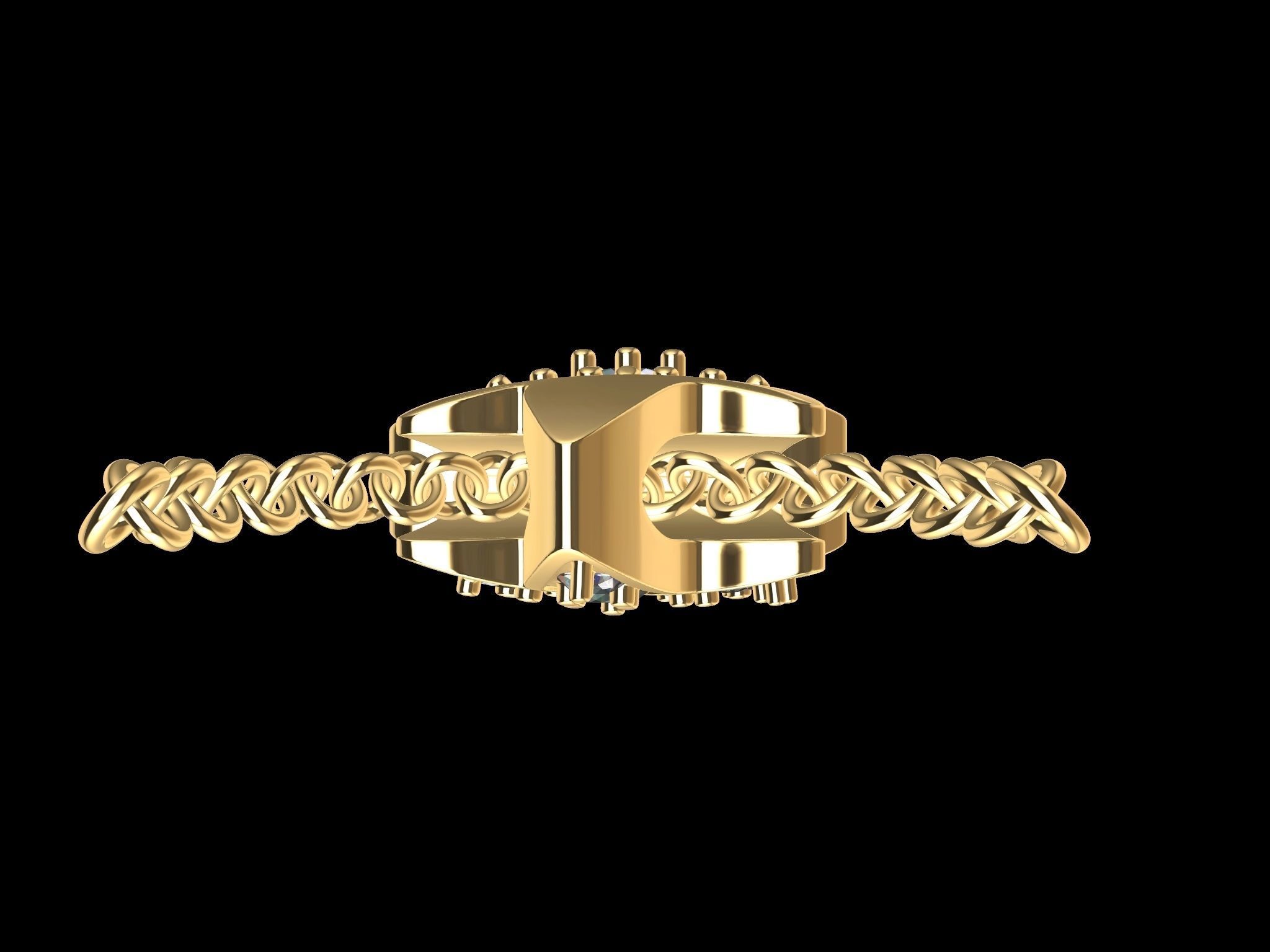 pine apple pendant 3D print model_19