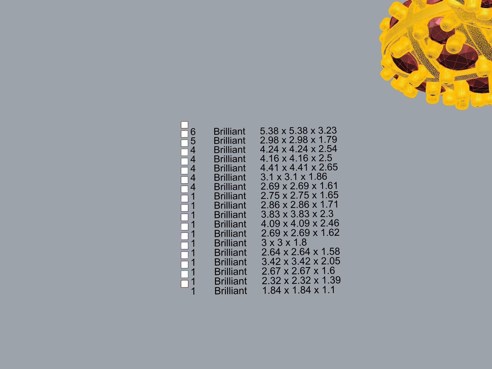 pine apple pendant 3D print model_4