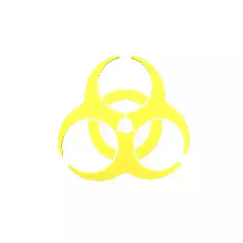 Voxel Biological Hazard Symbol v1 001