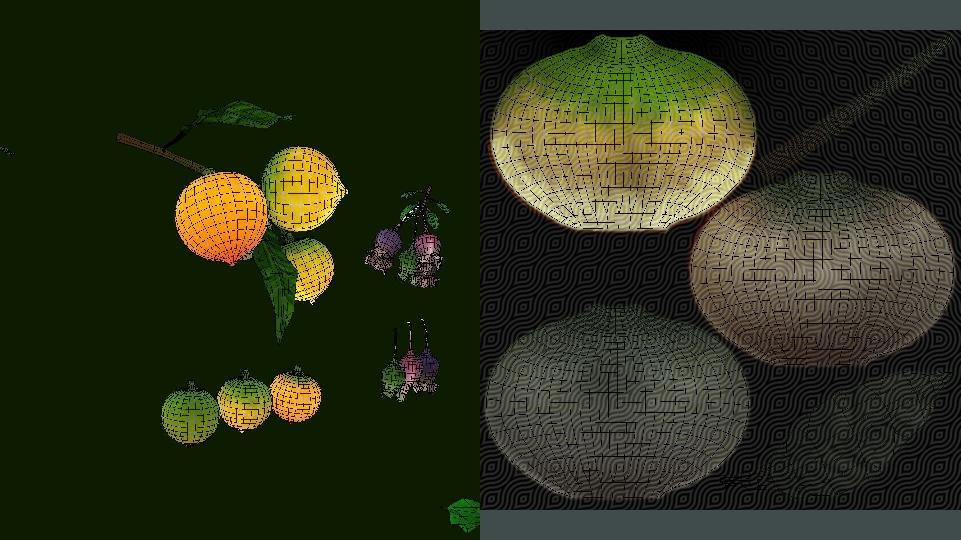 Collection Fruit Path7 Low-poly 3D model_15