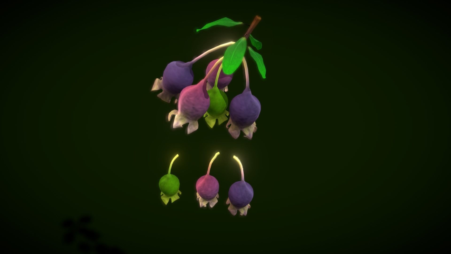 Collection Fruit Path7 Low-poly 3D model_5