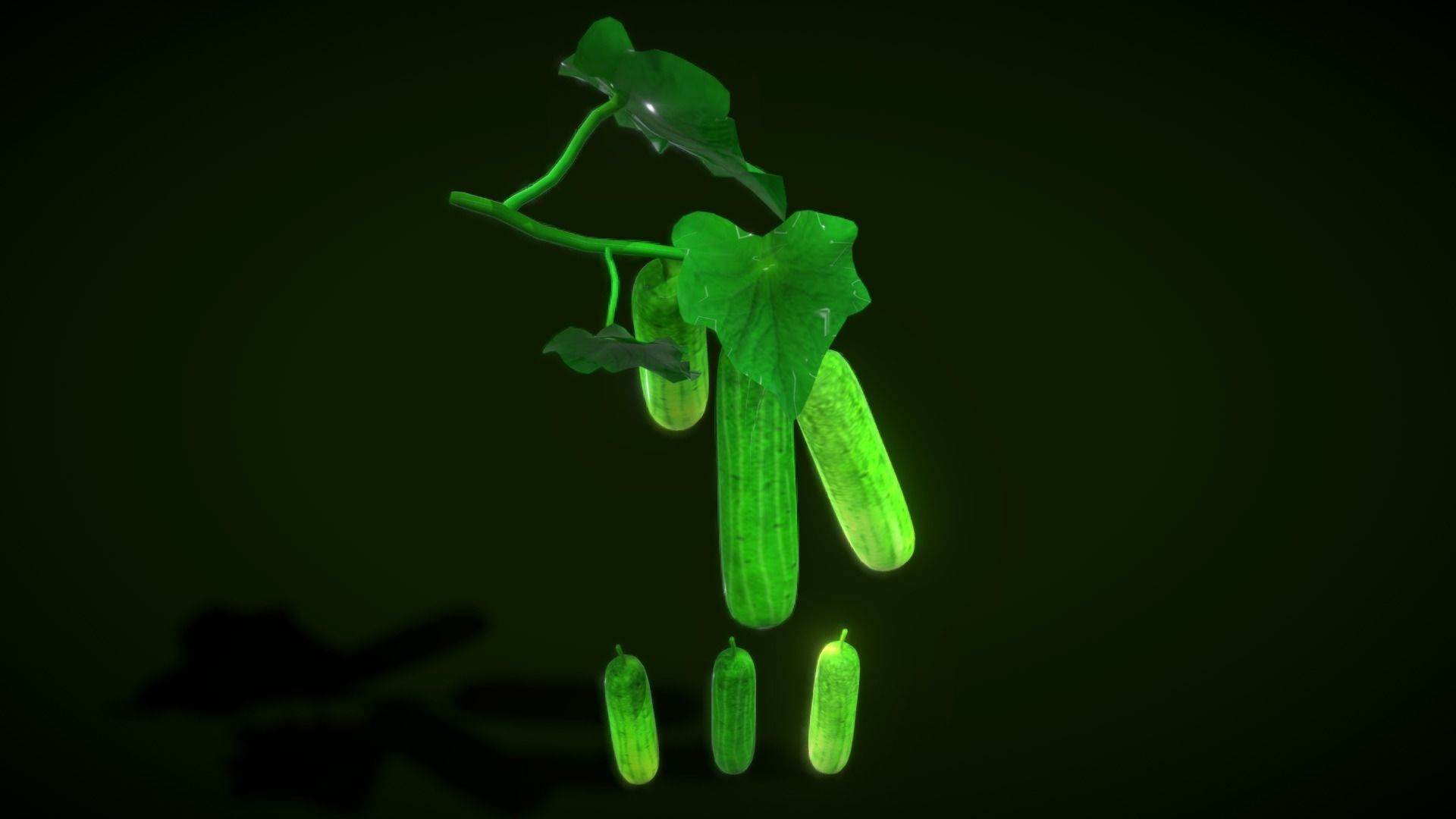 Collection Fruit Path7 Low-poly 3D model_9