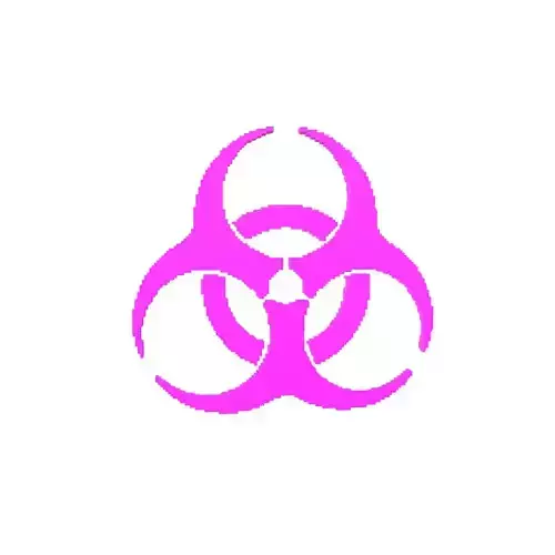 Voxel Biological Hazard Symbol v1 004