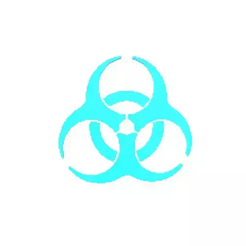 Voxel Biological Hazard Symbol v1 006
