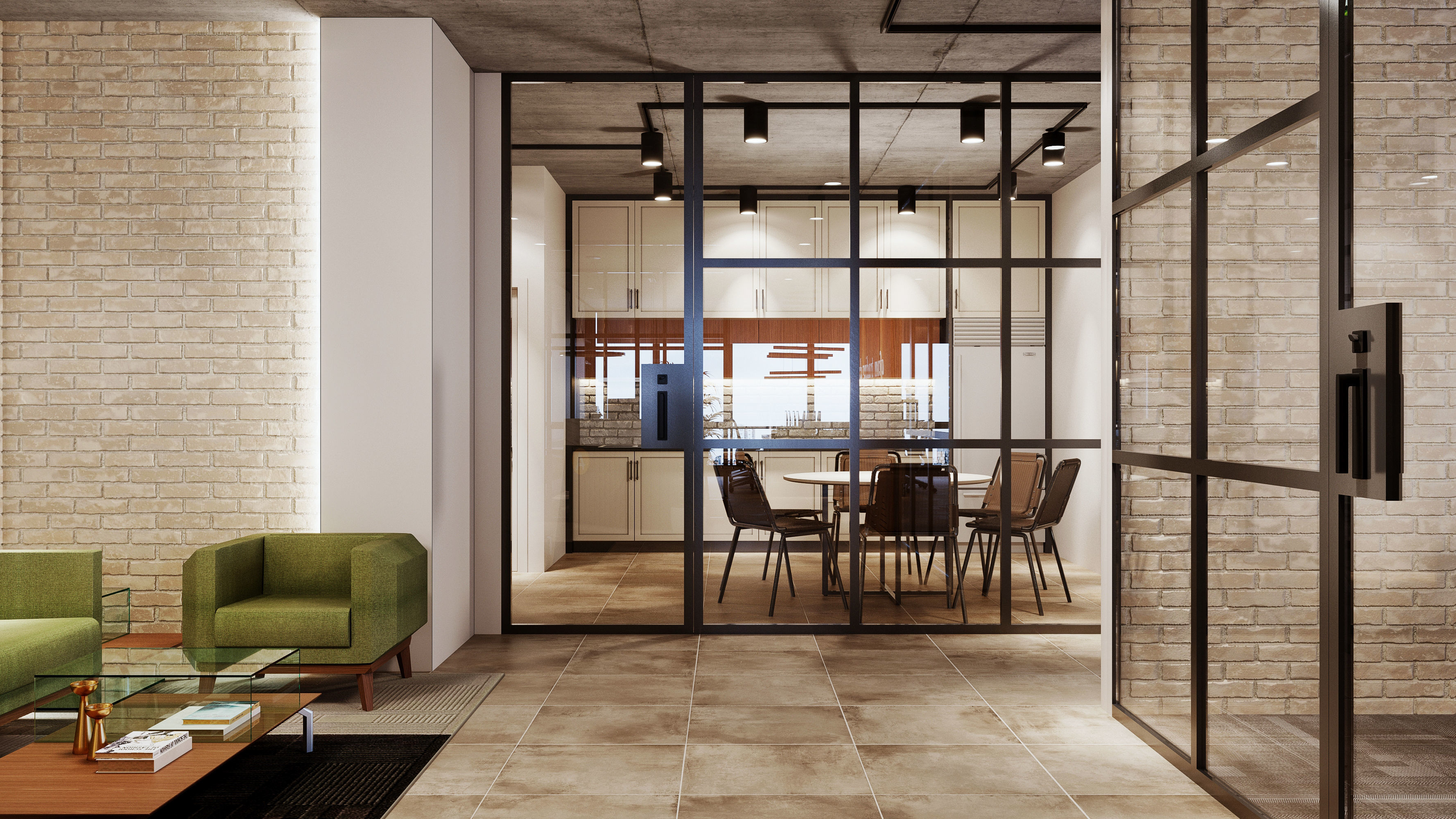 Office interior design 3D model_10