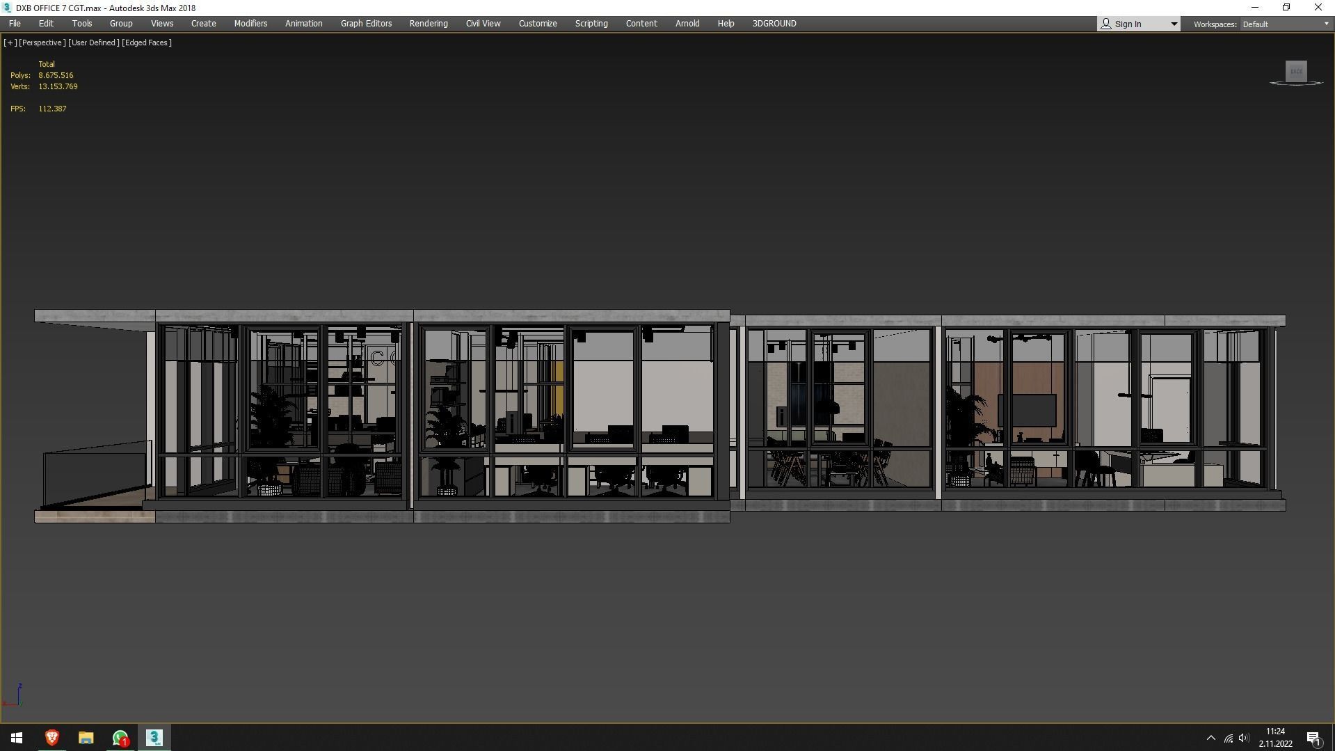 Office interior design 3D model_18