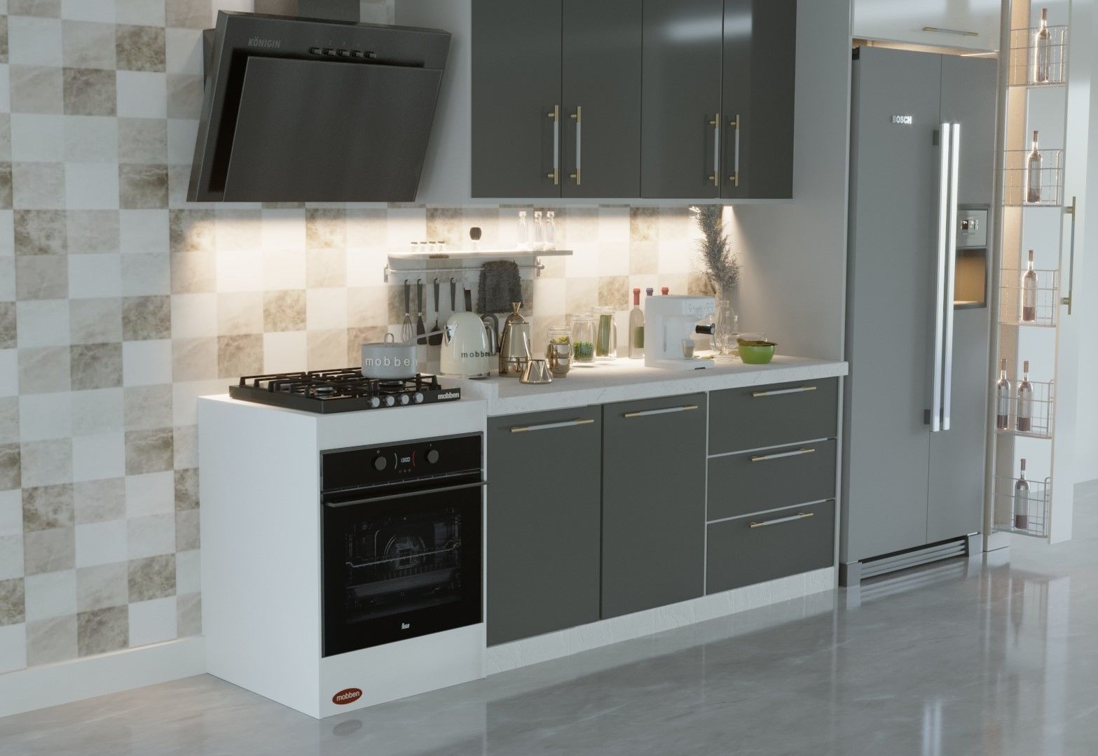 KITCHEN CABINET DESIGN  3D print model_80