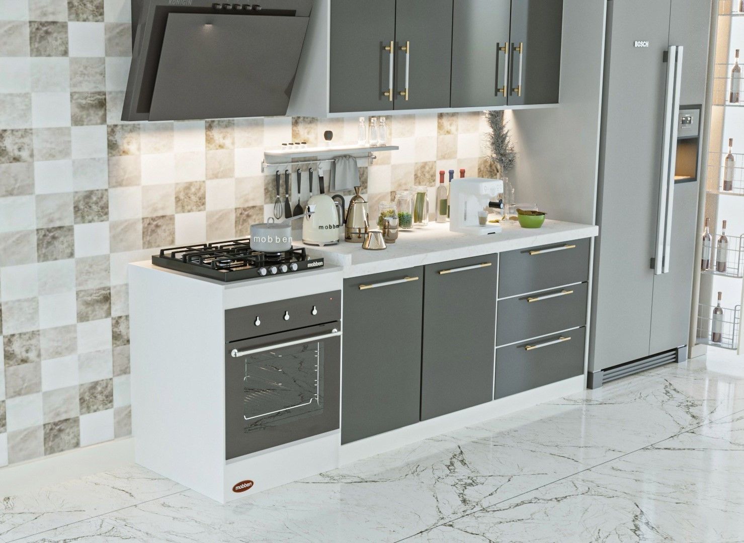 KITCHEN CABINET DESIGN  3D print model_76