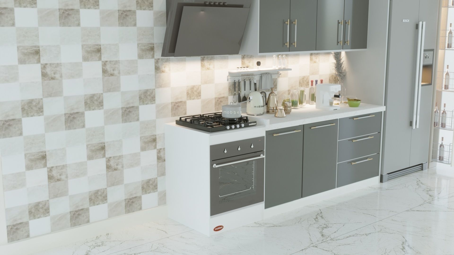 KITCHEN CABINET DESIGN  3D print model_78