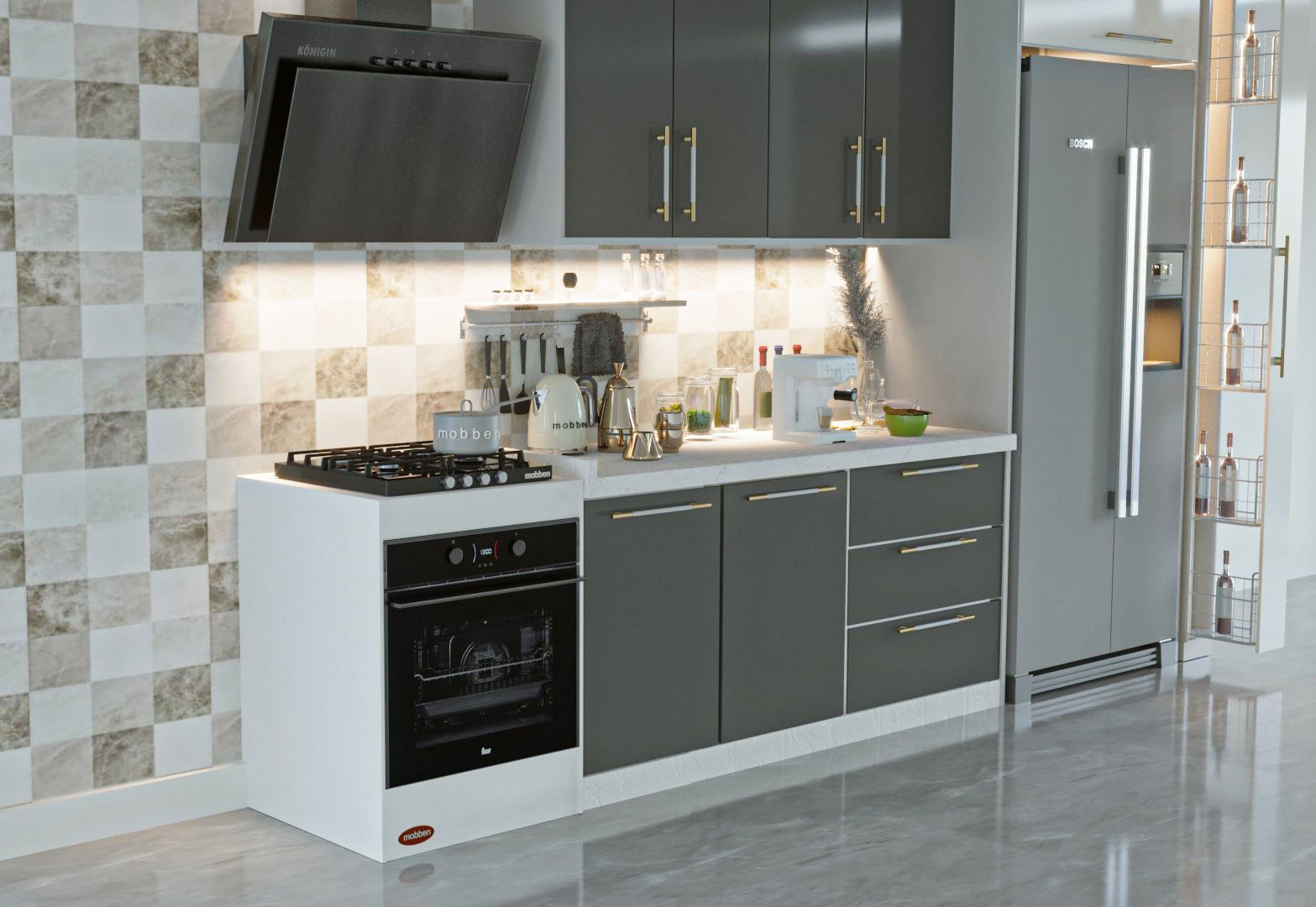 KITCHEN CABINET DESIGN  3D print model_13