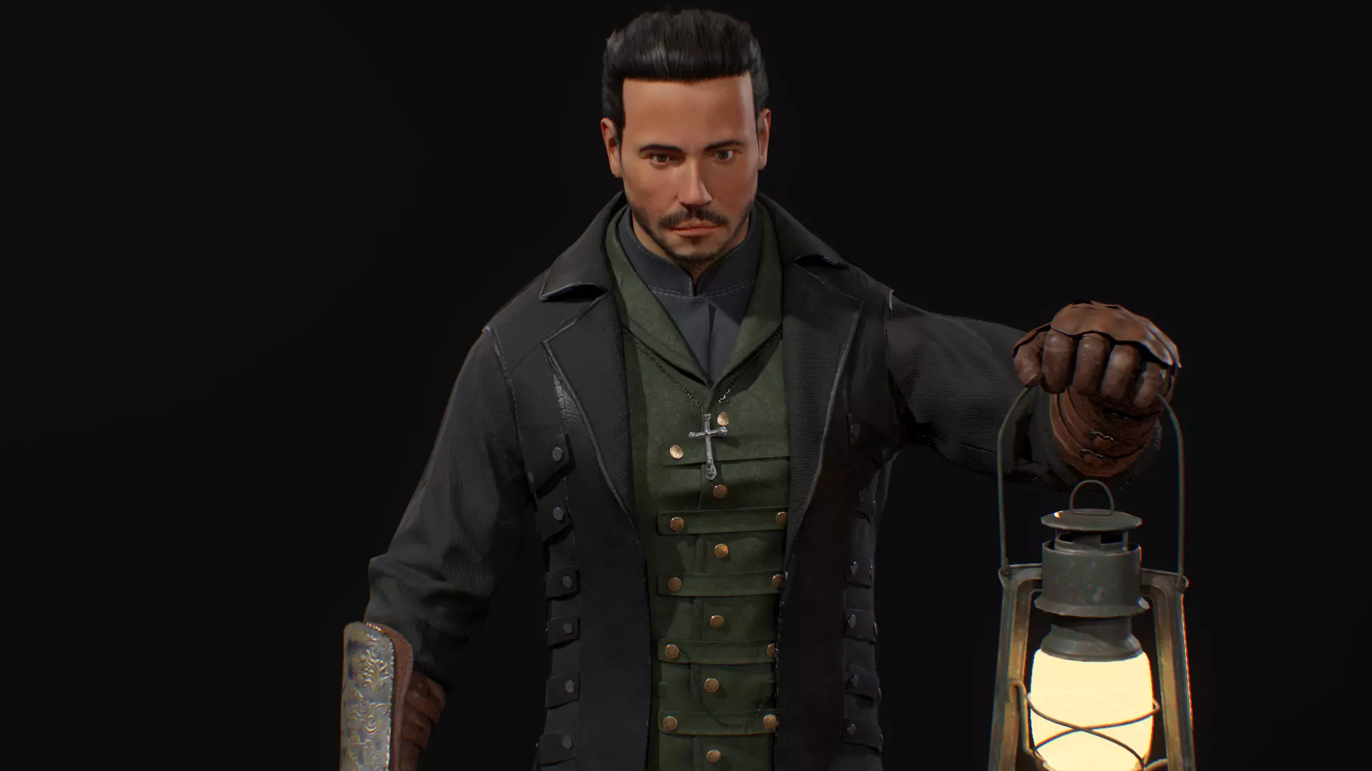 Gothic Character Low-poly 3D model_0