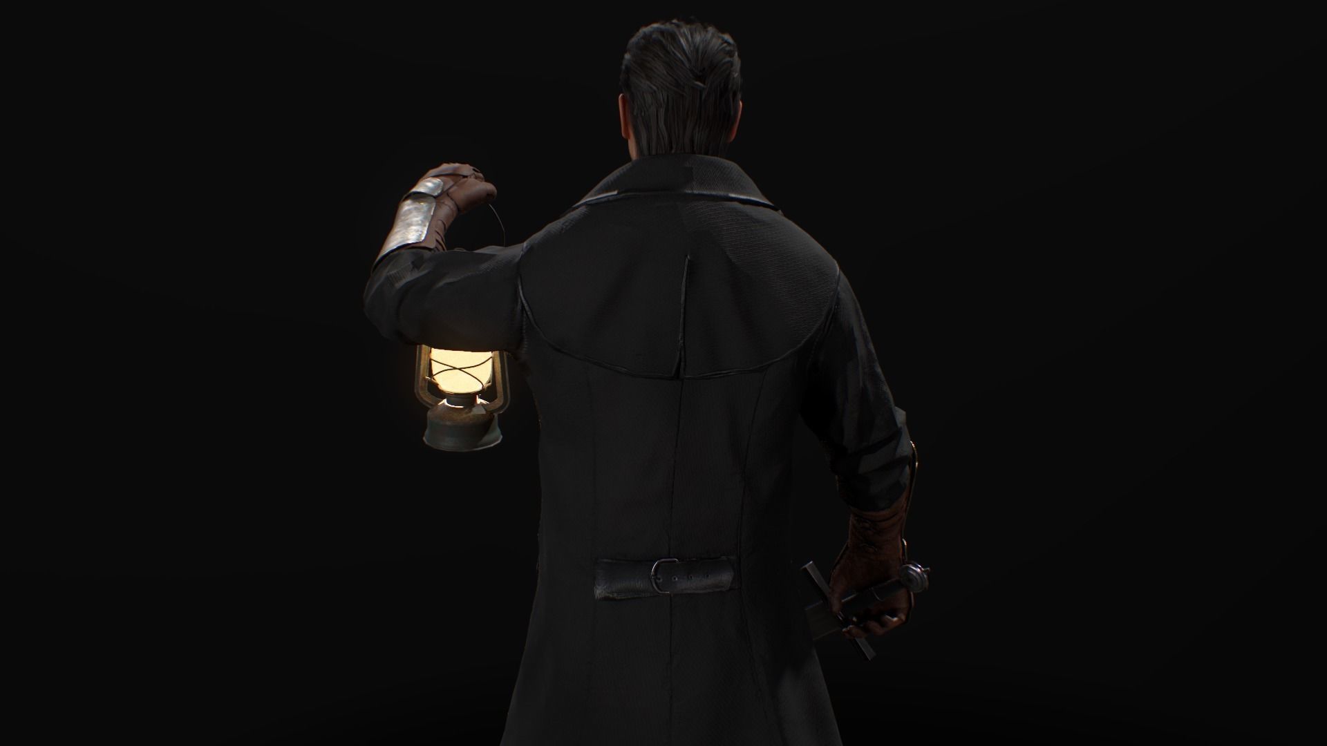 Gothic Character Low-poly 3D model_4