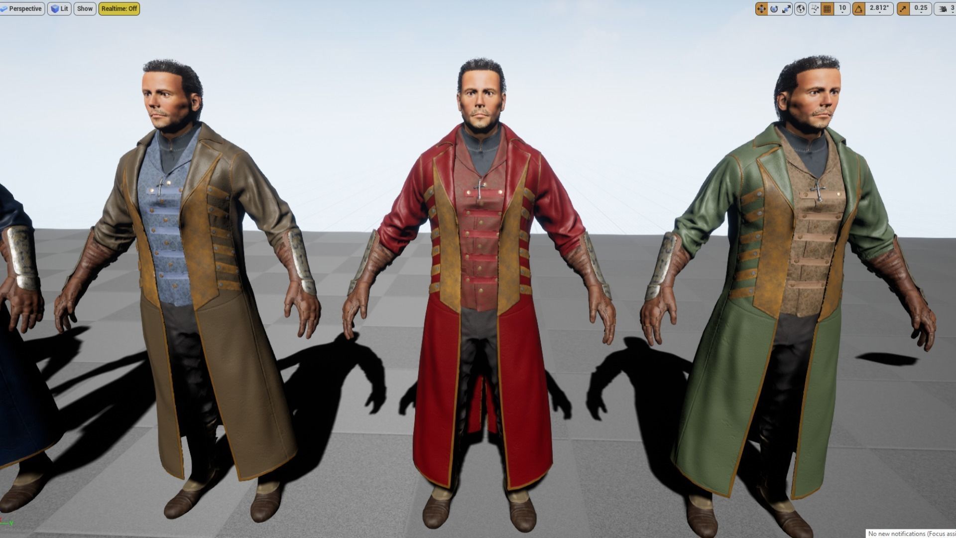 Gothic Character Low-poly 3D model_12