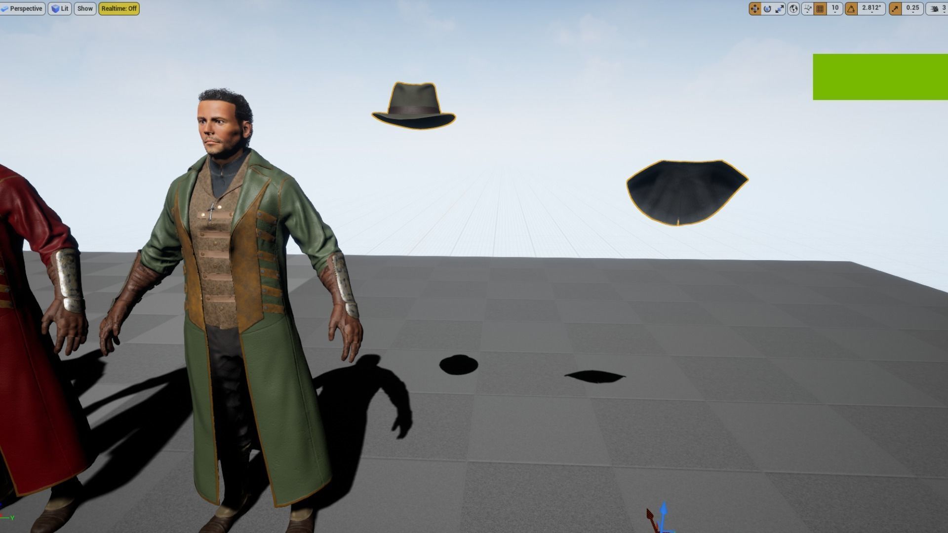 Gothic Character Low-poly 3D model_13