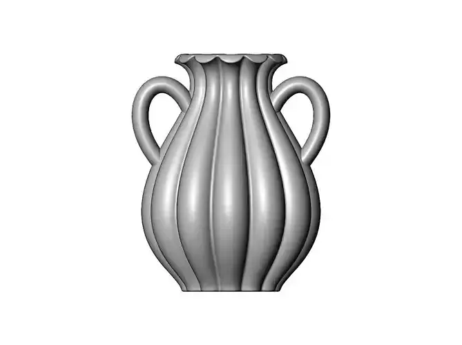 Ribbed classic urn and vase