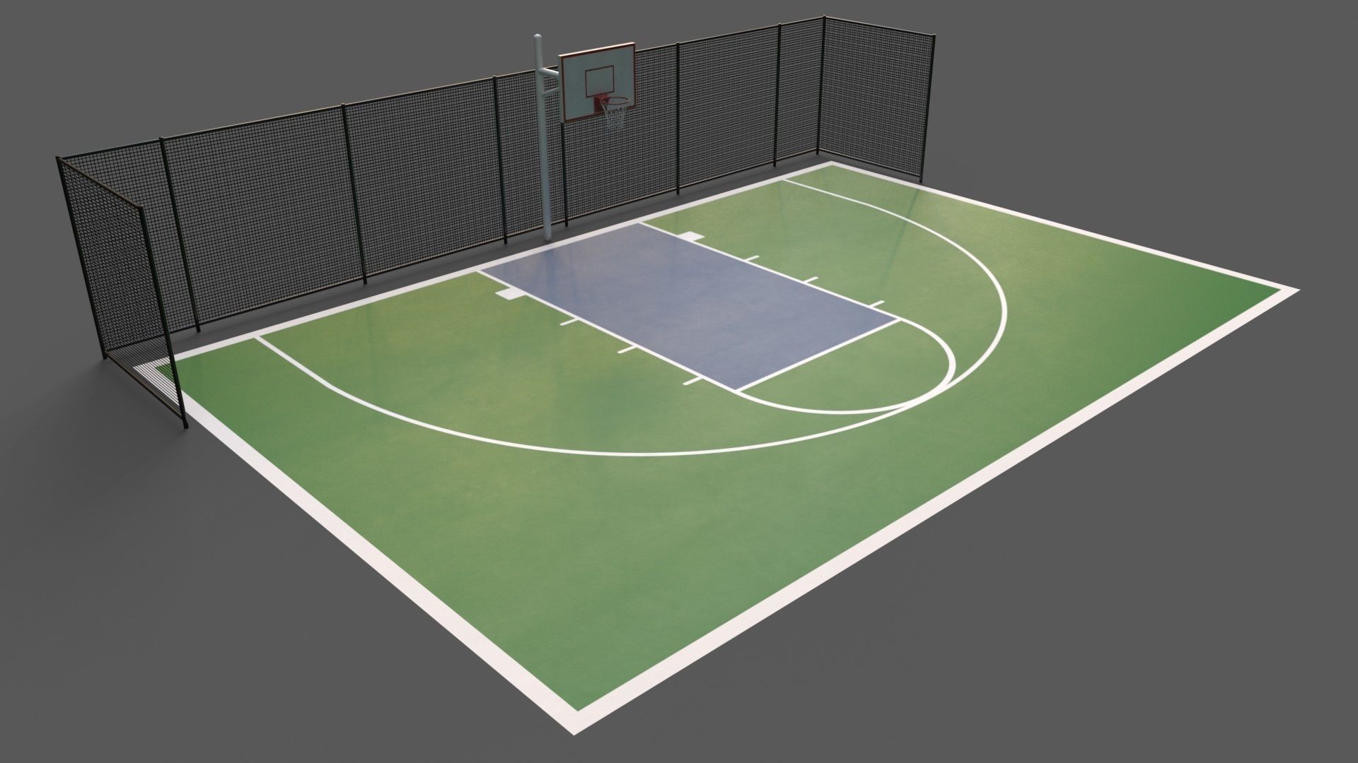 PBR Multi Modular Sports Court - Mega Pack 3D Model Collection_28
