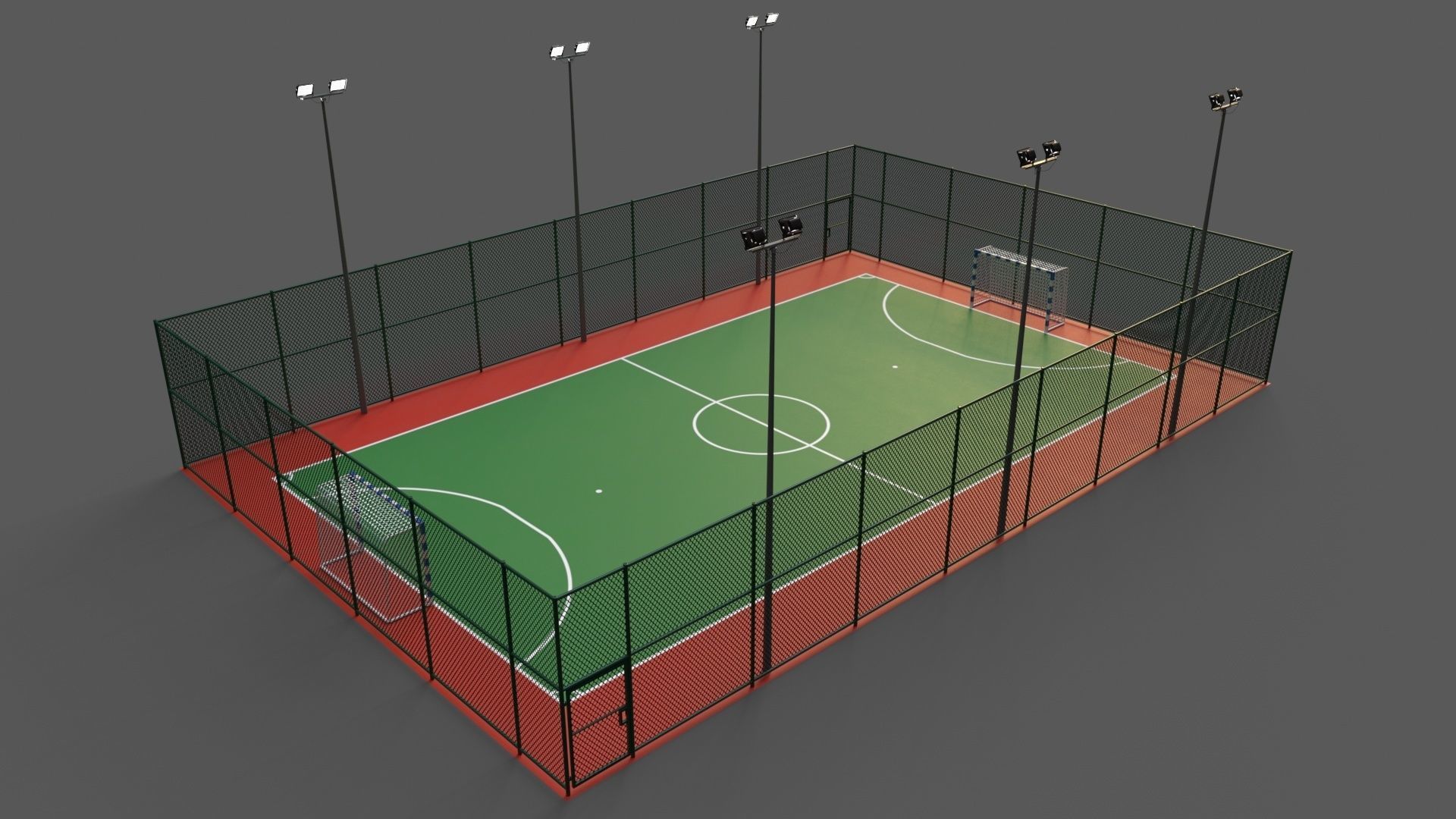 PBR Multi Modular Sports Court - Mega Pack 3D Model Collection_19
