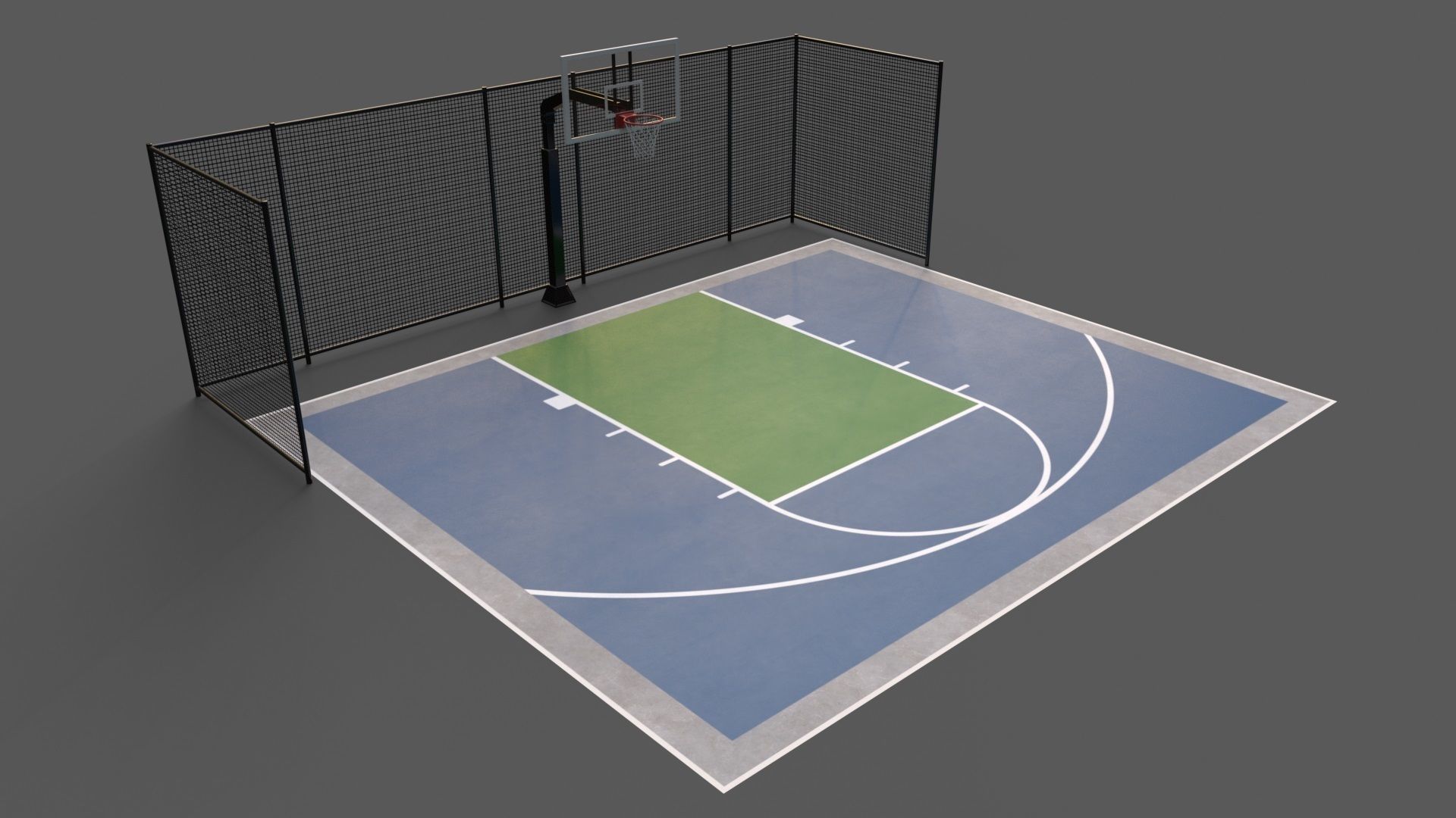 PBR Multi Modular Sports Court - Mega Pack 3D Model Collection_27