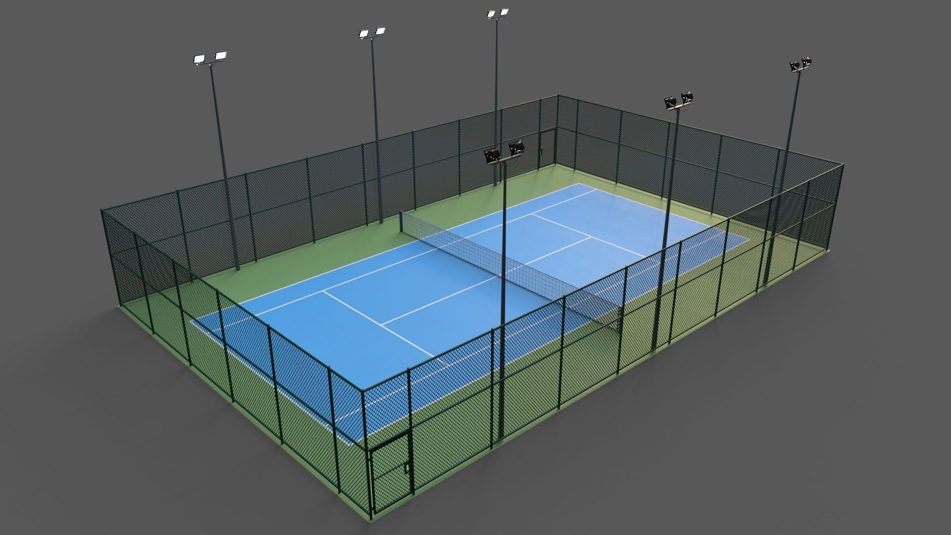 PBR Multi Modular Sports Court - Mega Pack 3D Model Collection_21