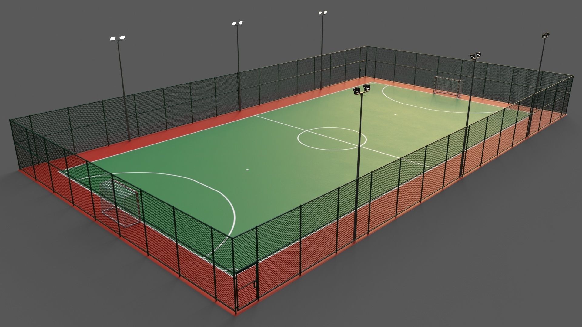 PBR Multi Modular Sports Court - Mega Pack 3D Model Collection_36