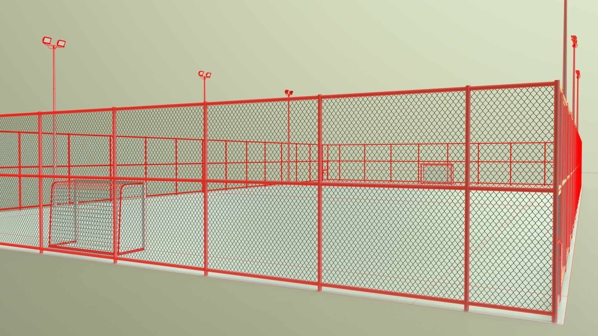 PBR Multi Modular Sports Court - Mega Pack 3D Model Collection_115
