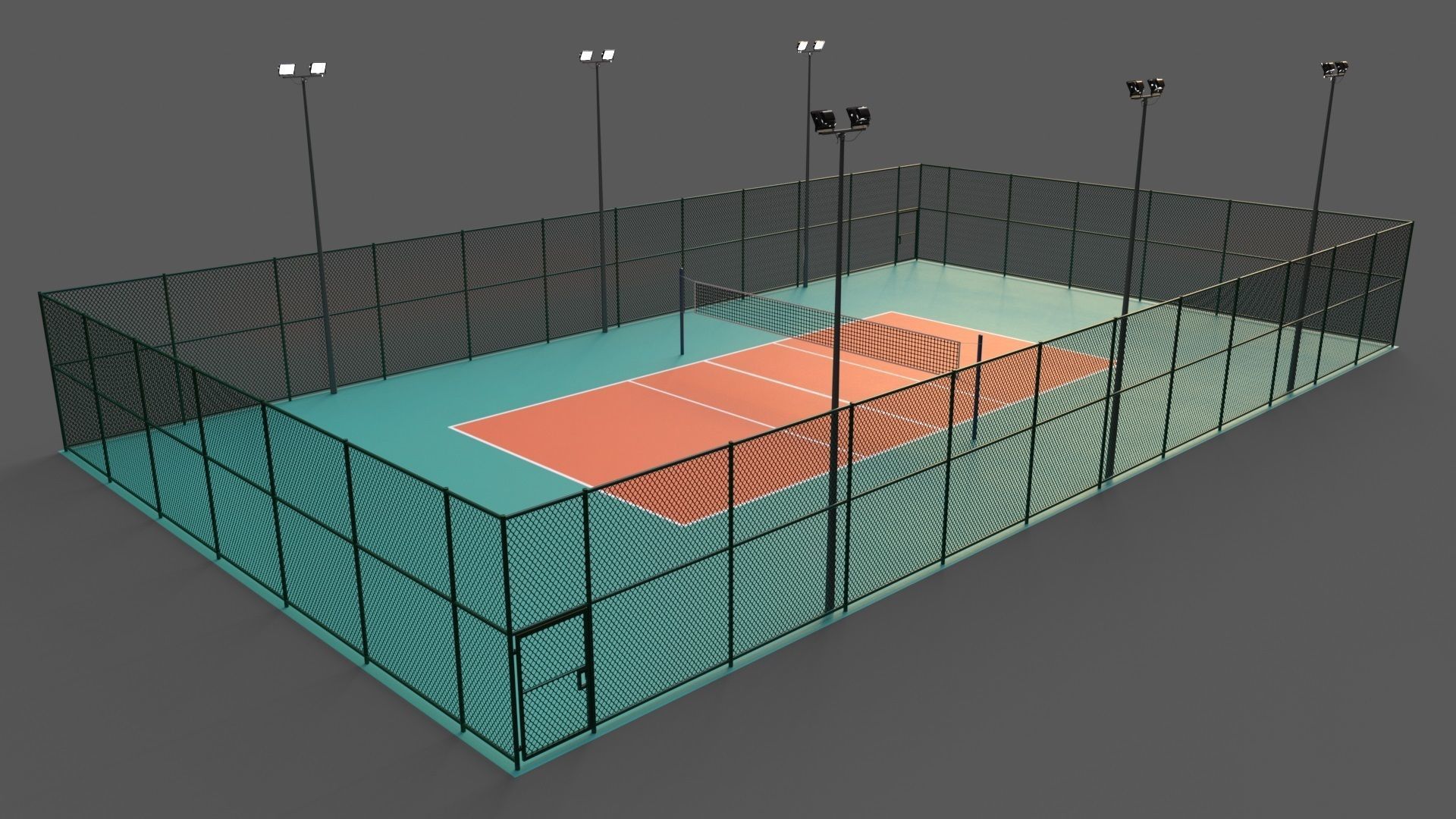 PBR Multi Modular Sports Court - Mega Pack 3D Model Collection_31
