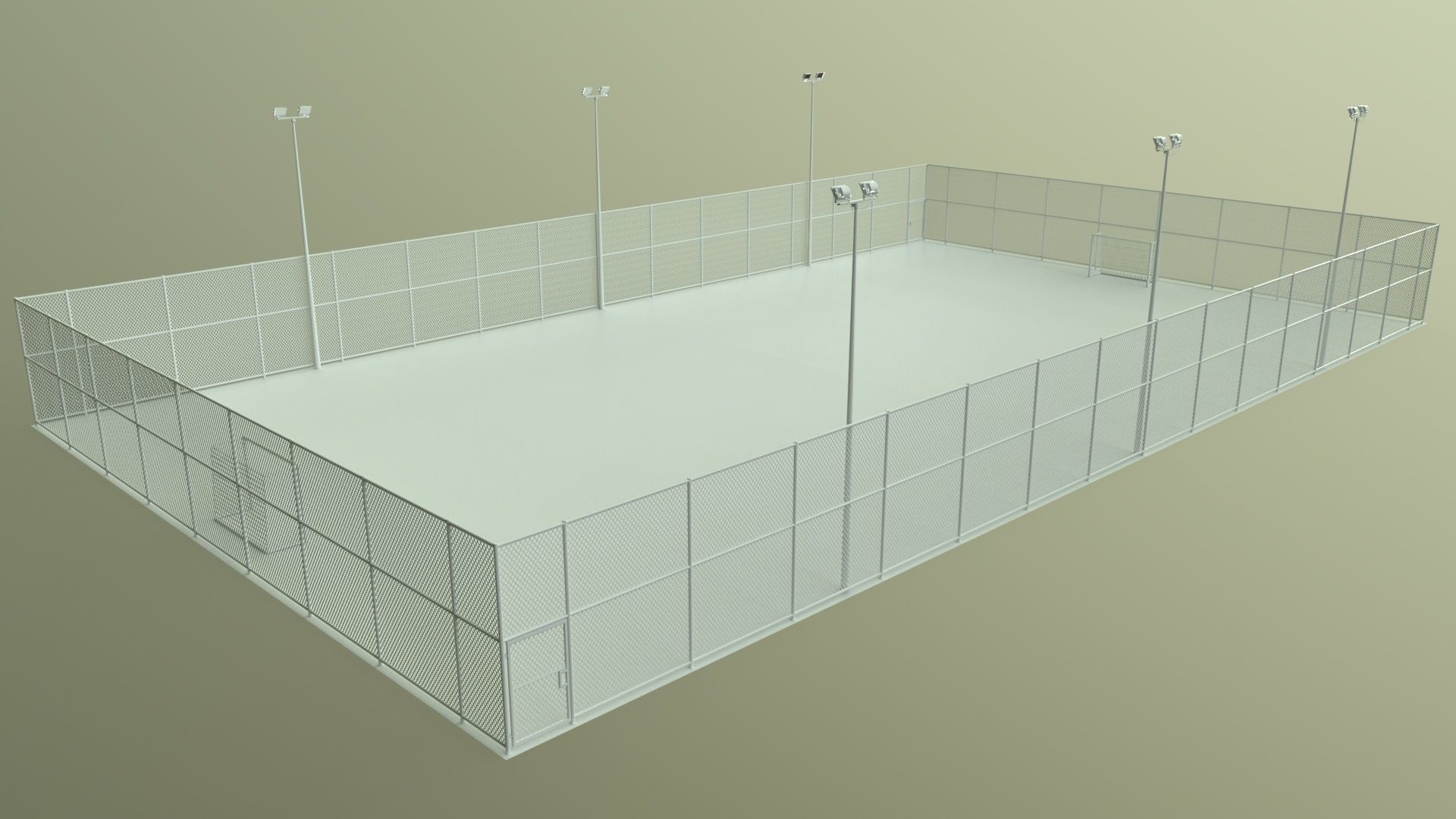 PBR Multi Modular Sports Court - Mega Pack 3D Model Collection_112