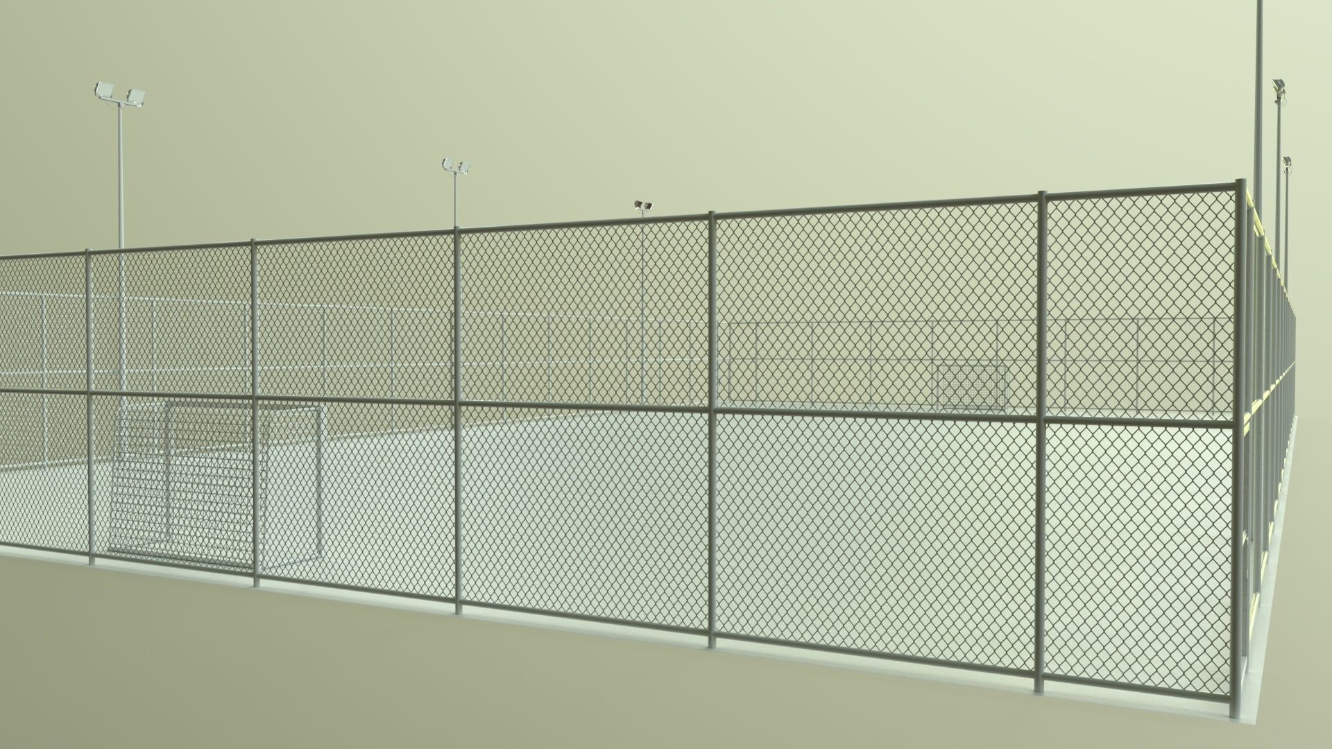 PBR Multi Modular Sports Court - Mega Pack 3D Model Collection_113