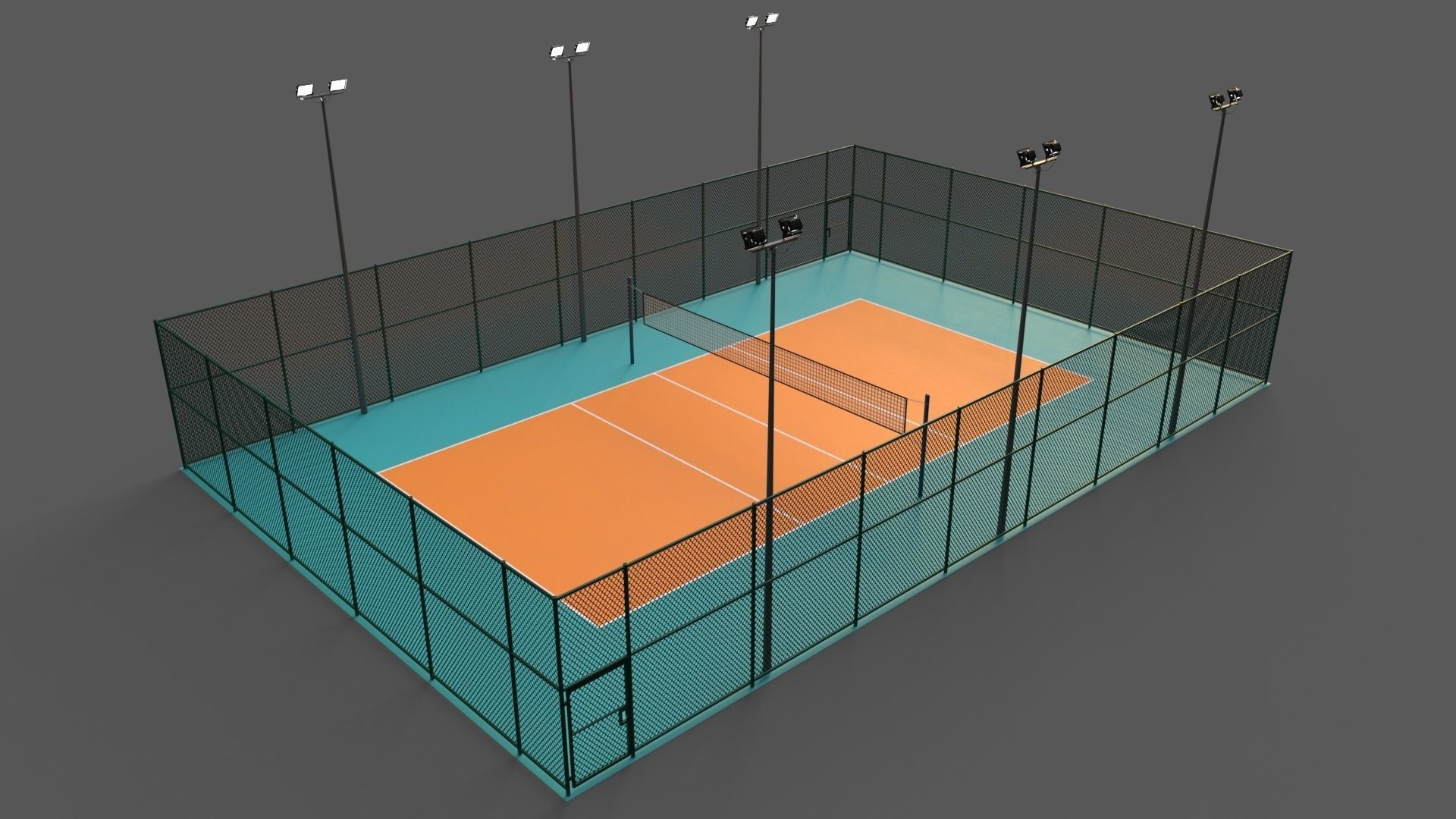 PBR Multi Modular Sports Court - Mega Pack 3D Model Collection_23