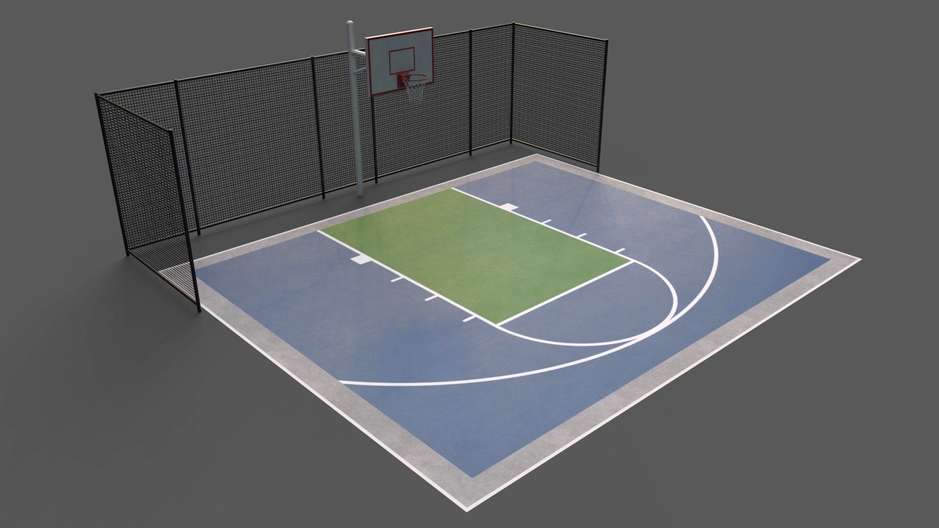 PBR Multi Modular Sports Court - Mega Pack 3D Model Collection_26