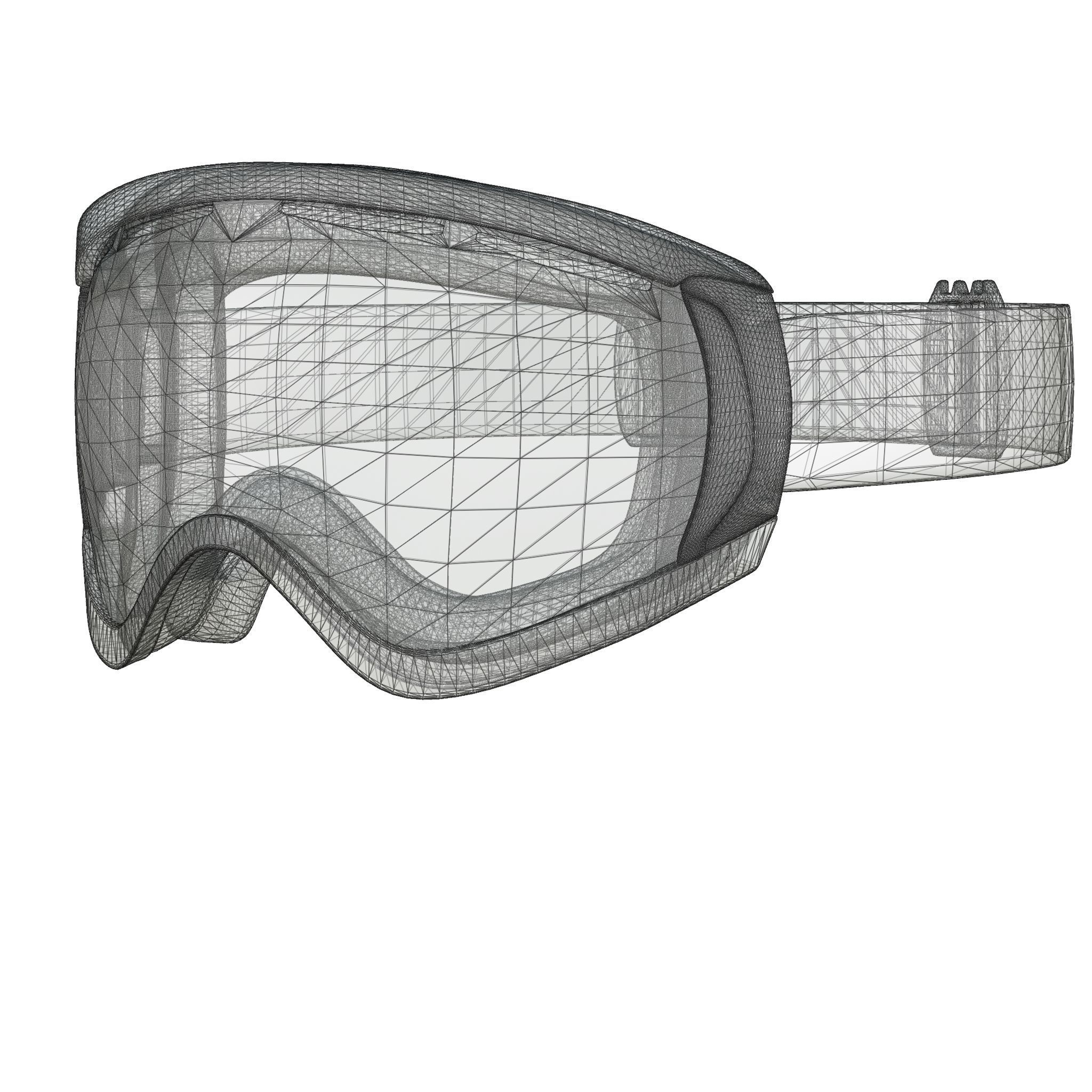 Oakley Canopy  Prizm Snow Rose OO7047 02 Sport glasses Low-poly 3D model_4