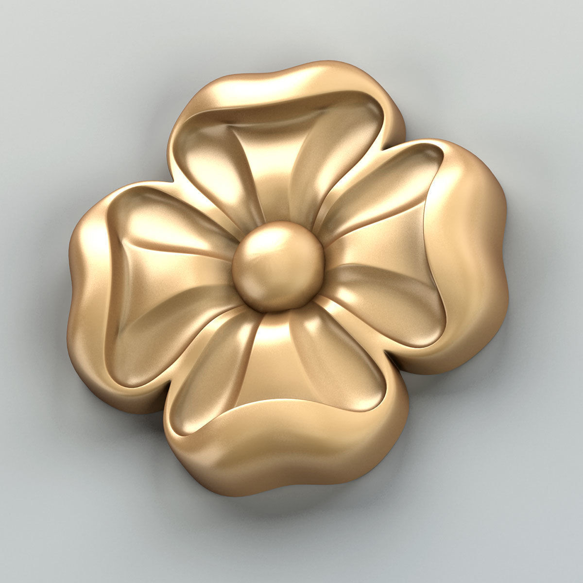 Round rosette 046 3D model_4