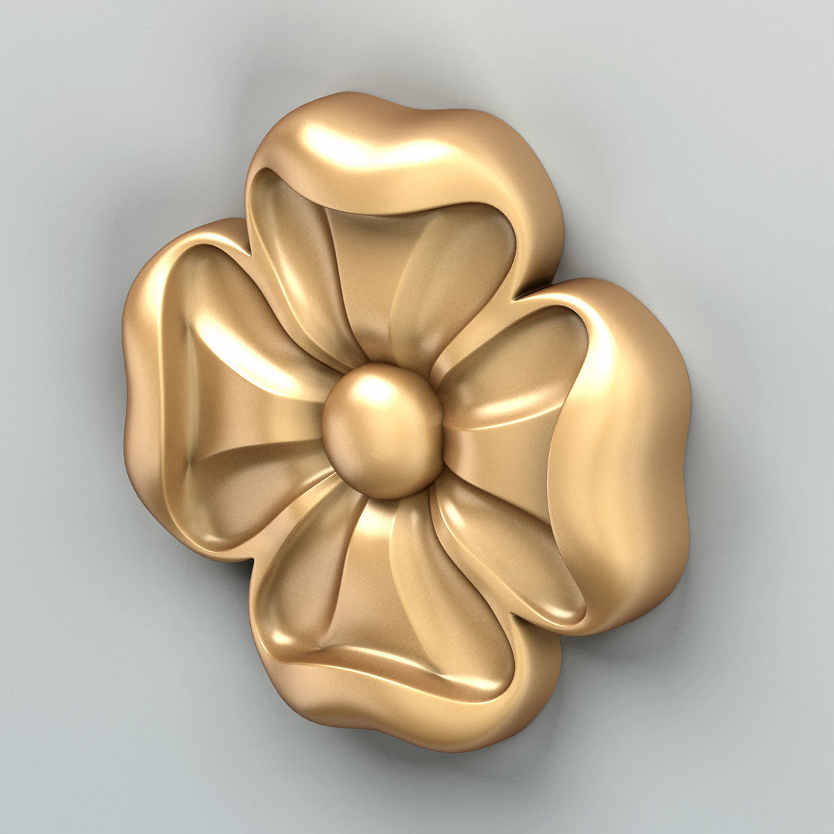 Round rosette 046 3D model_2