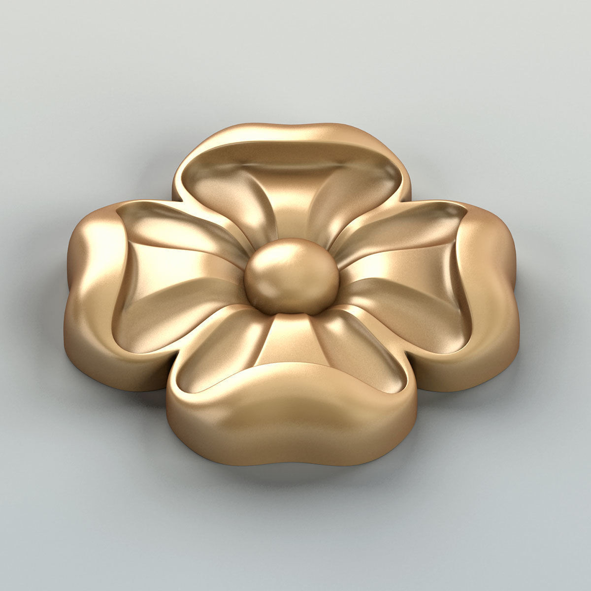 Round rosette 046 3D model_3