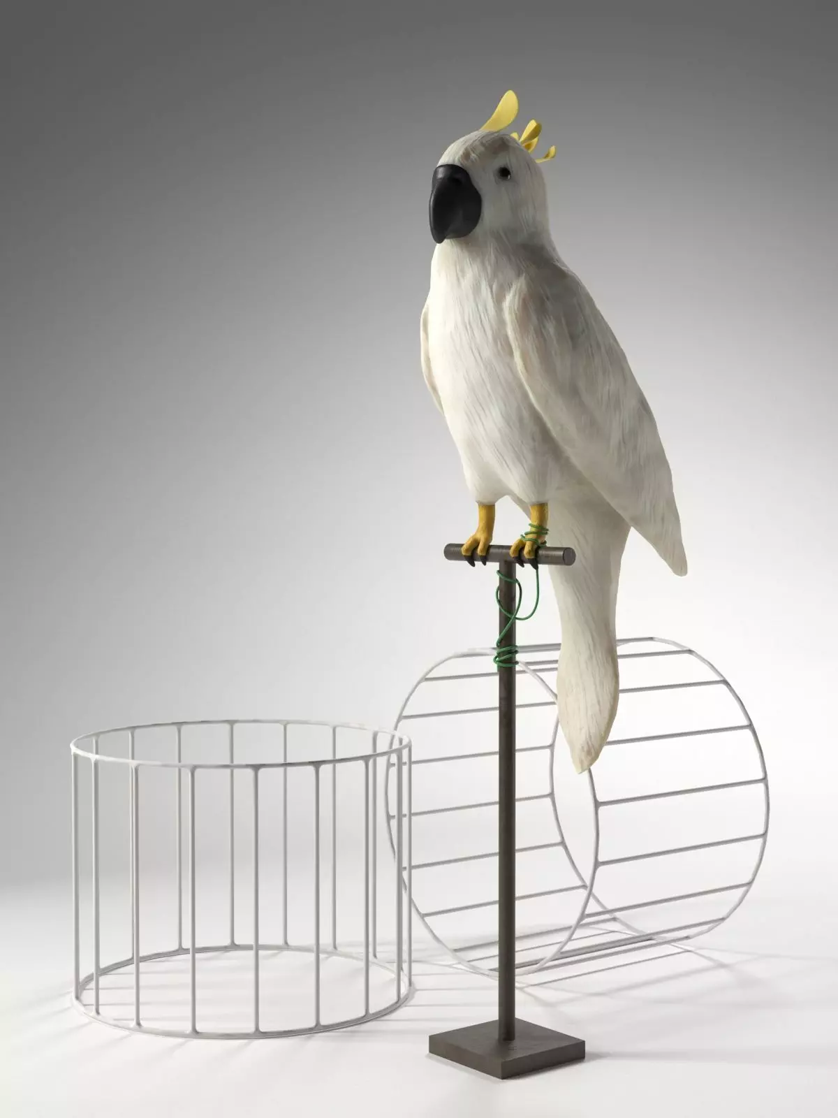 Decorative Parrot Stand 3D model_0
