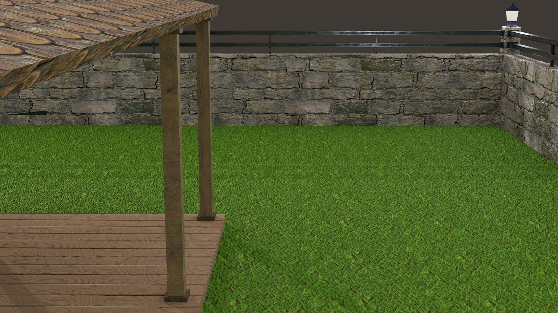 MODERN HOUSE PBR 3D MODEL lowpoly Low-poly 3D model_9