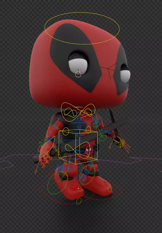 DeadPool 3D model_0