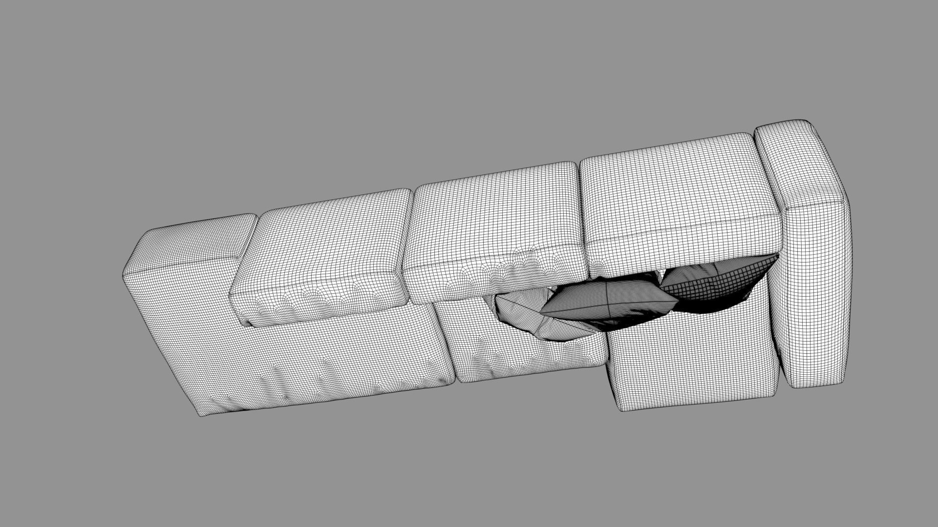 Sectional Sofa  3D model_9