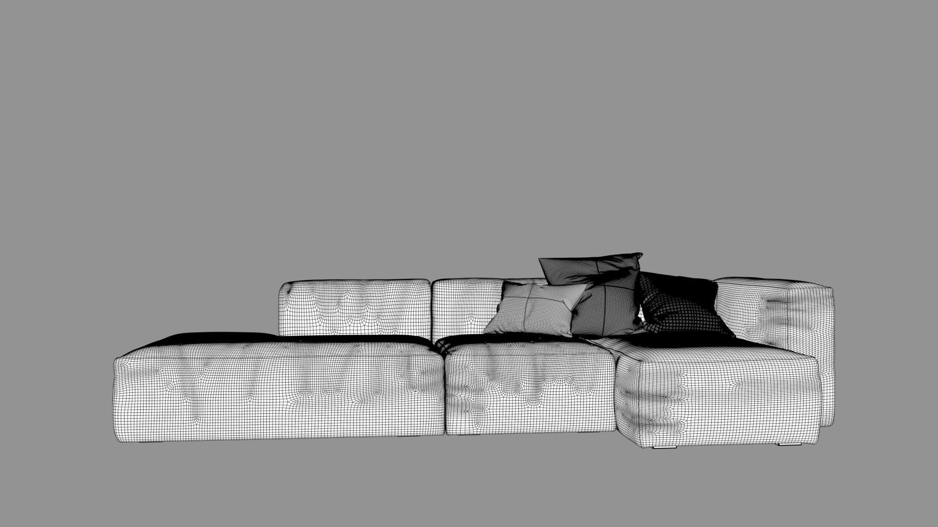 Sectional Sofa  3D model_8