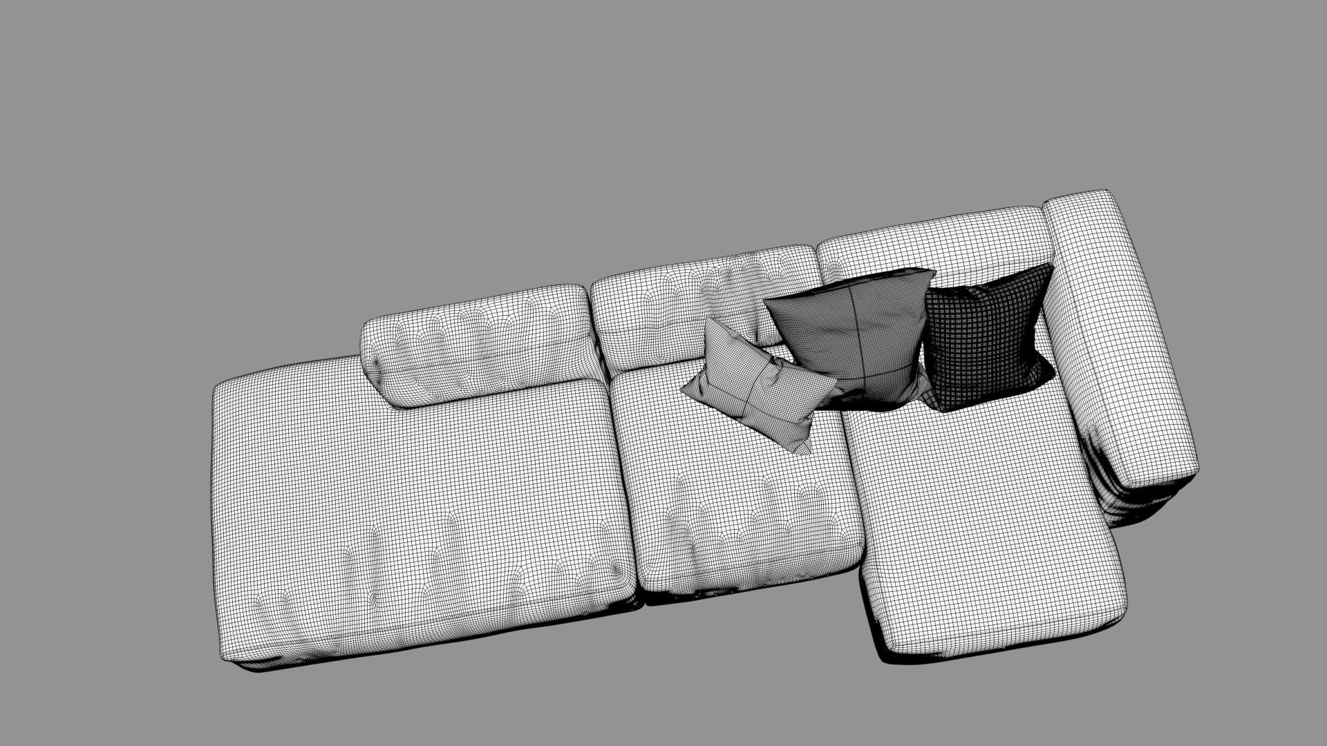 Sectional Sofa  3D model_7