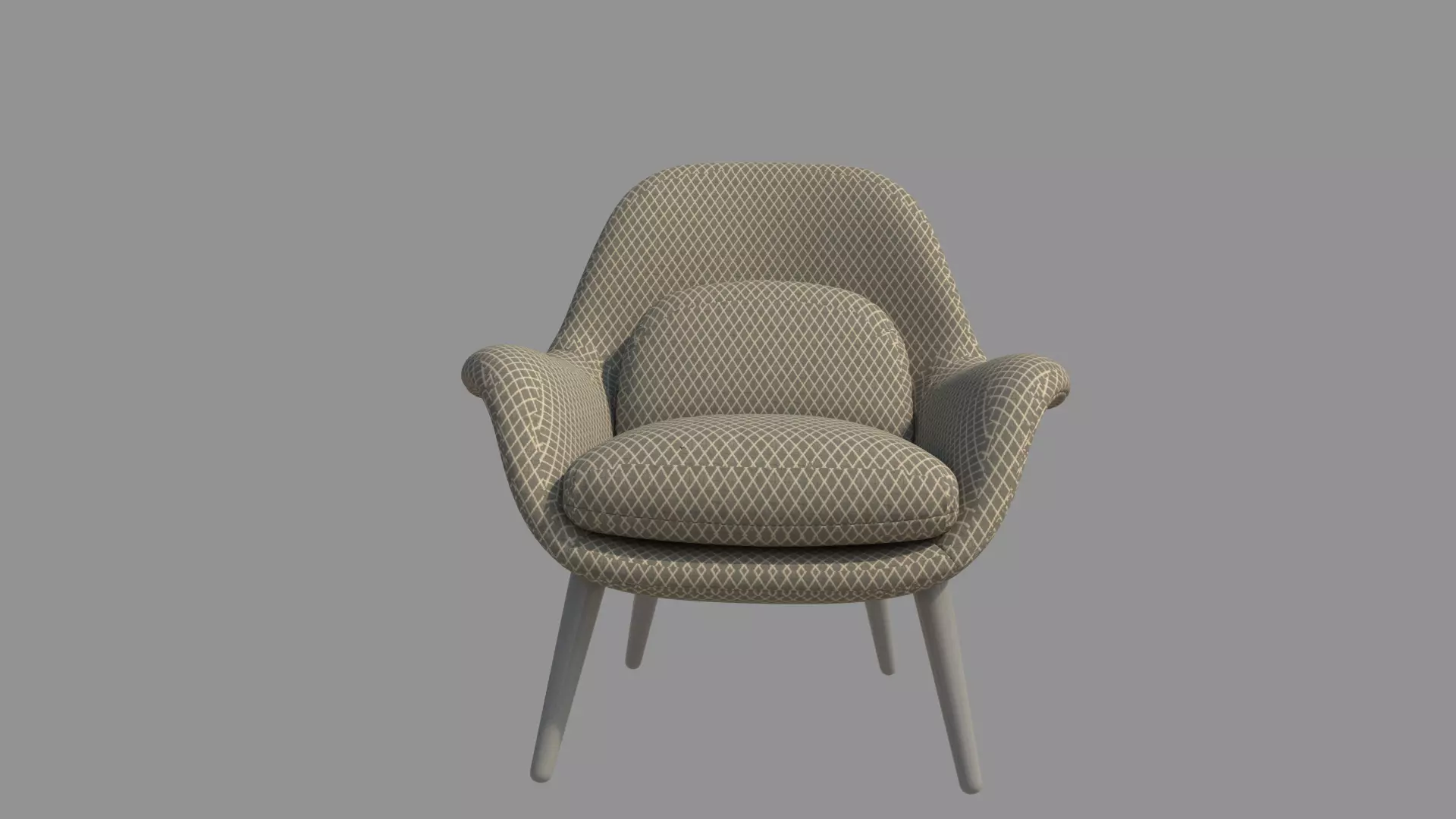 Armchair chair 3D model_0