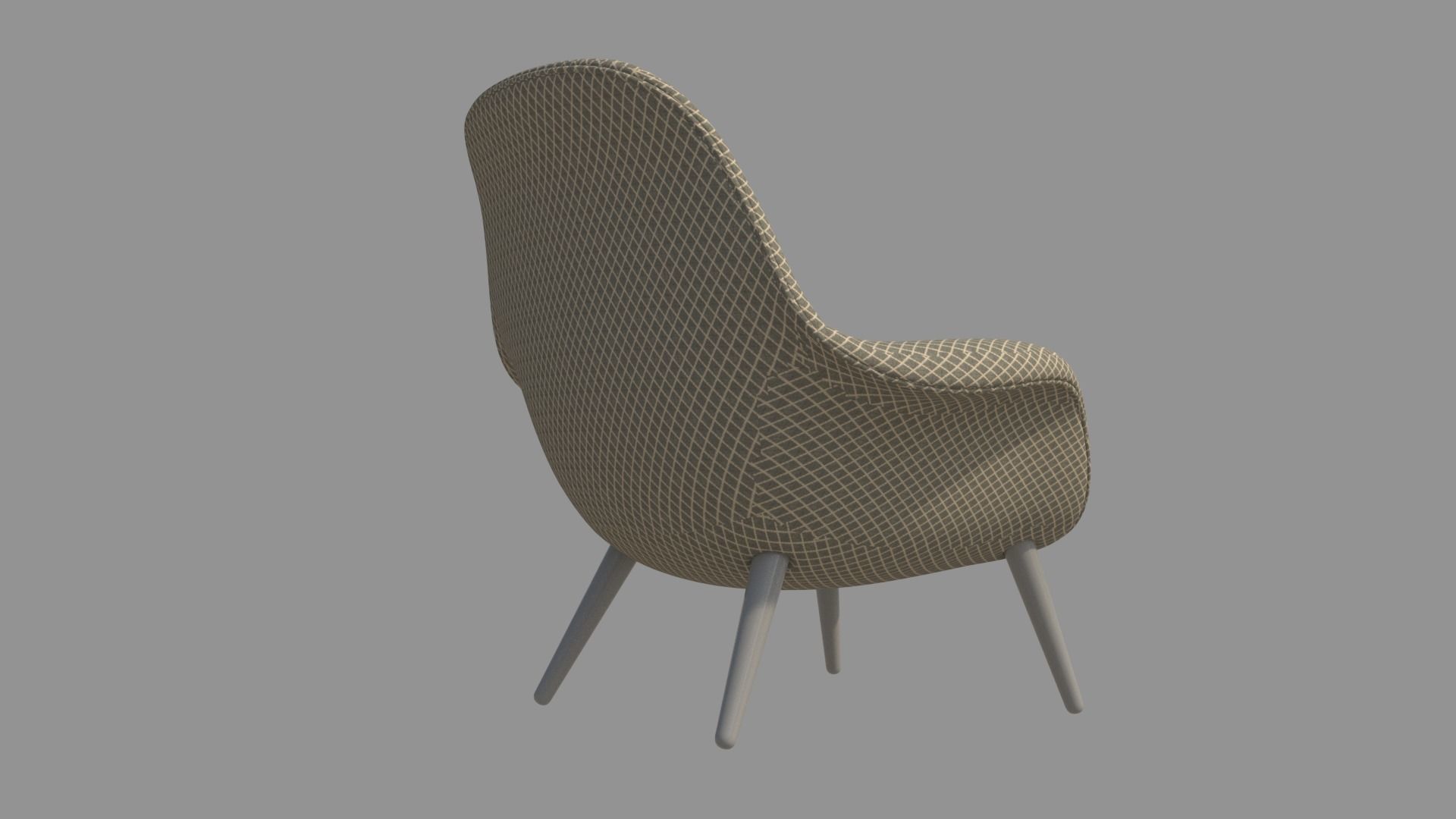 Armchair chair 3D model_5