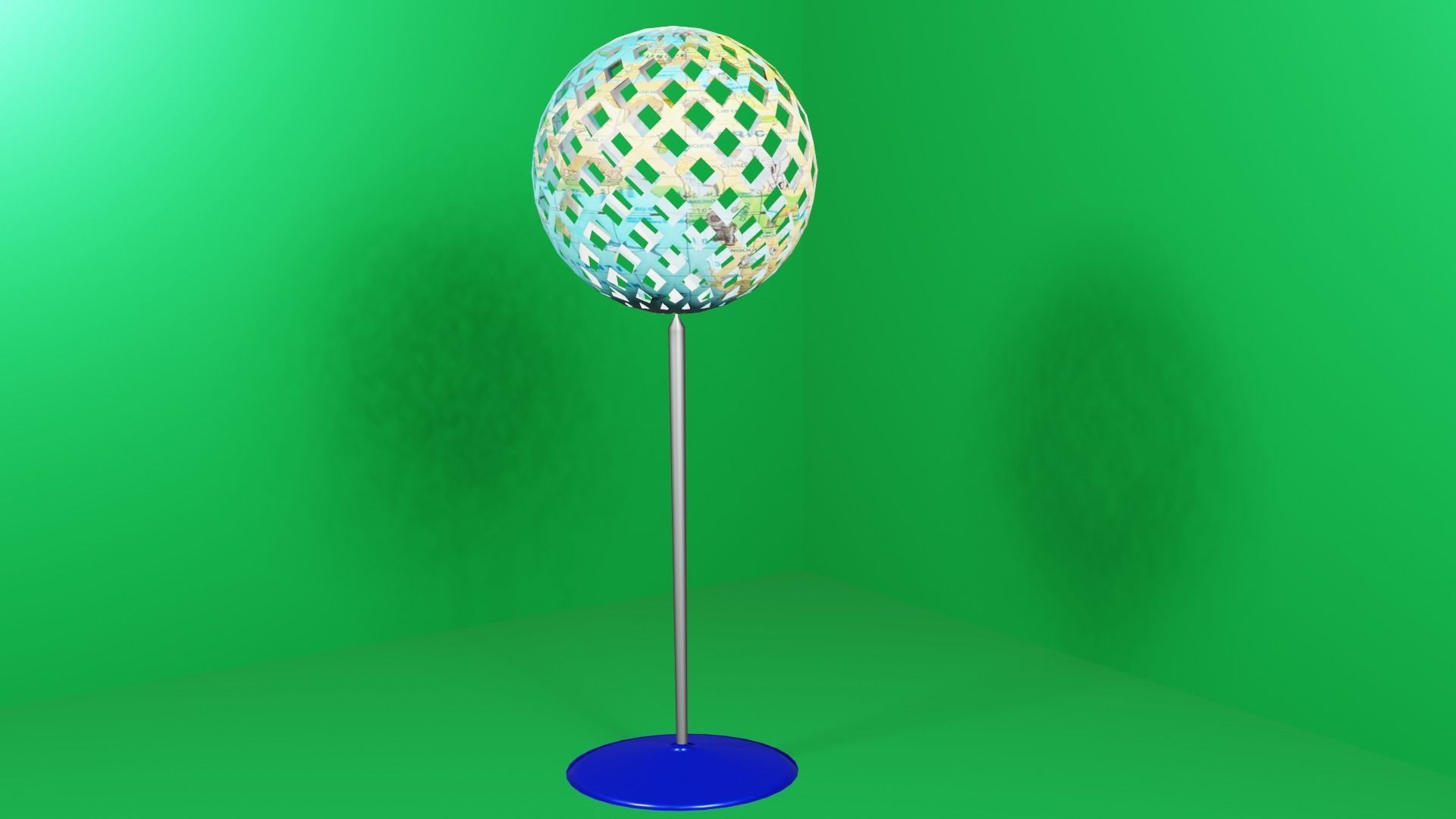 3D animated glob by ZeeG 3D model_2