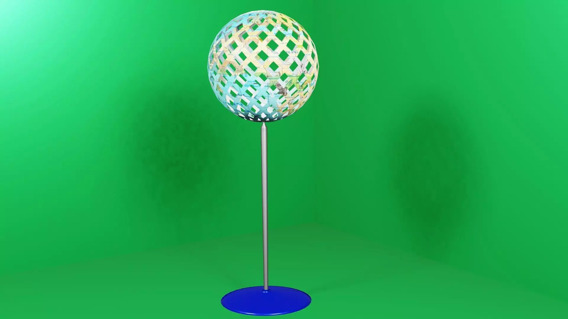 3D animated glob by ZeeG 3D model_0