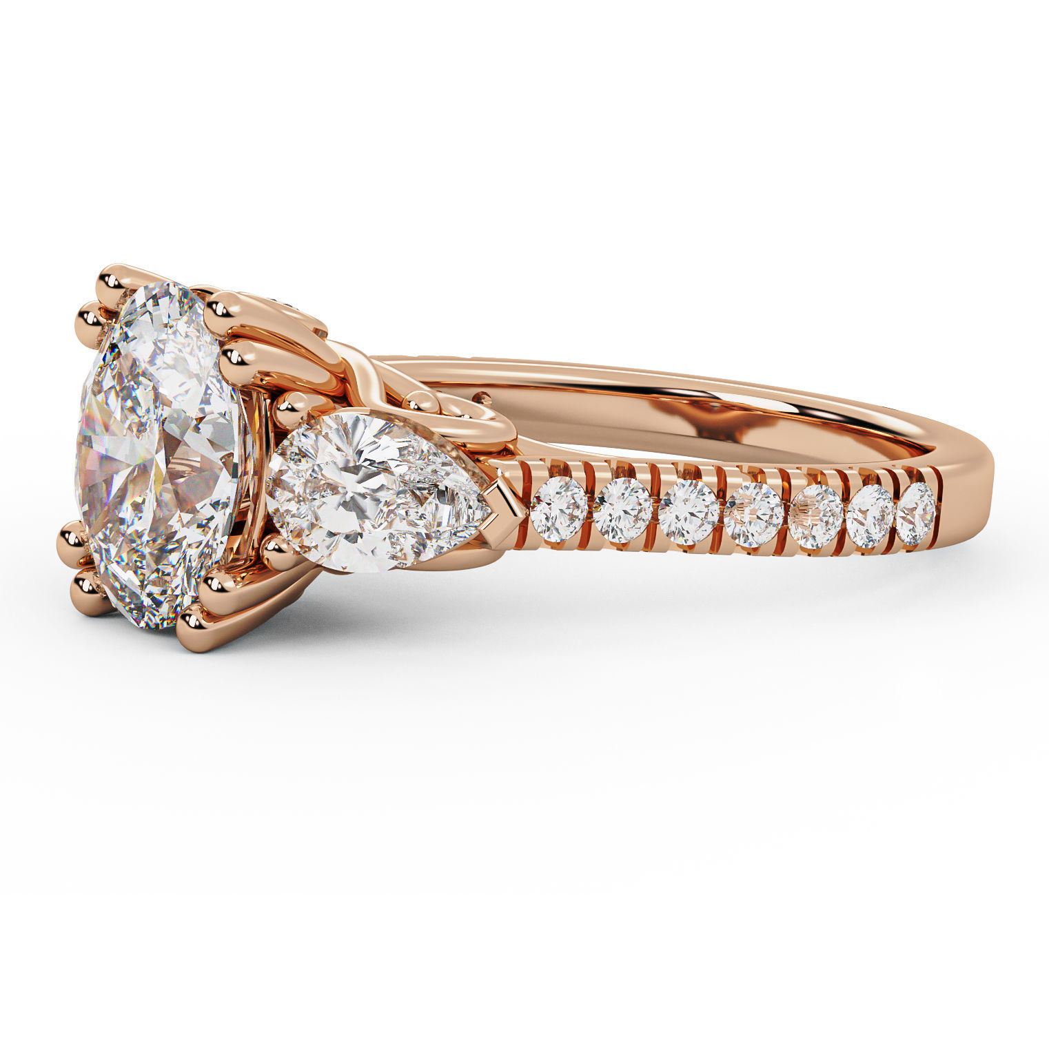 Diamond Ring 006 3D print model_9