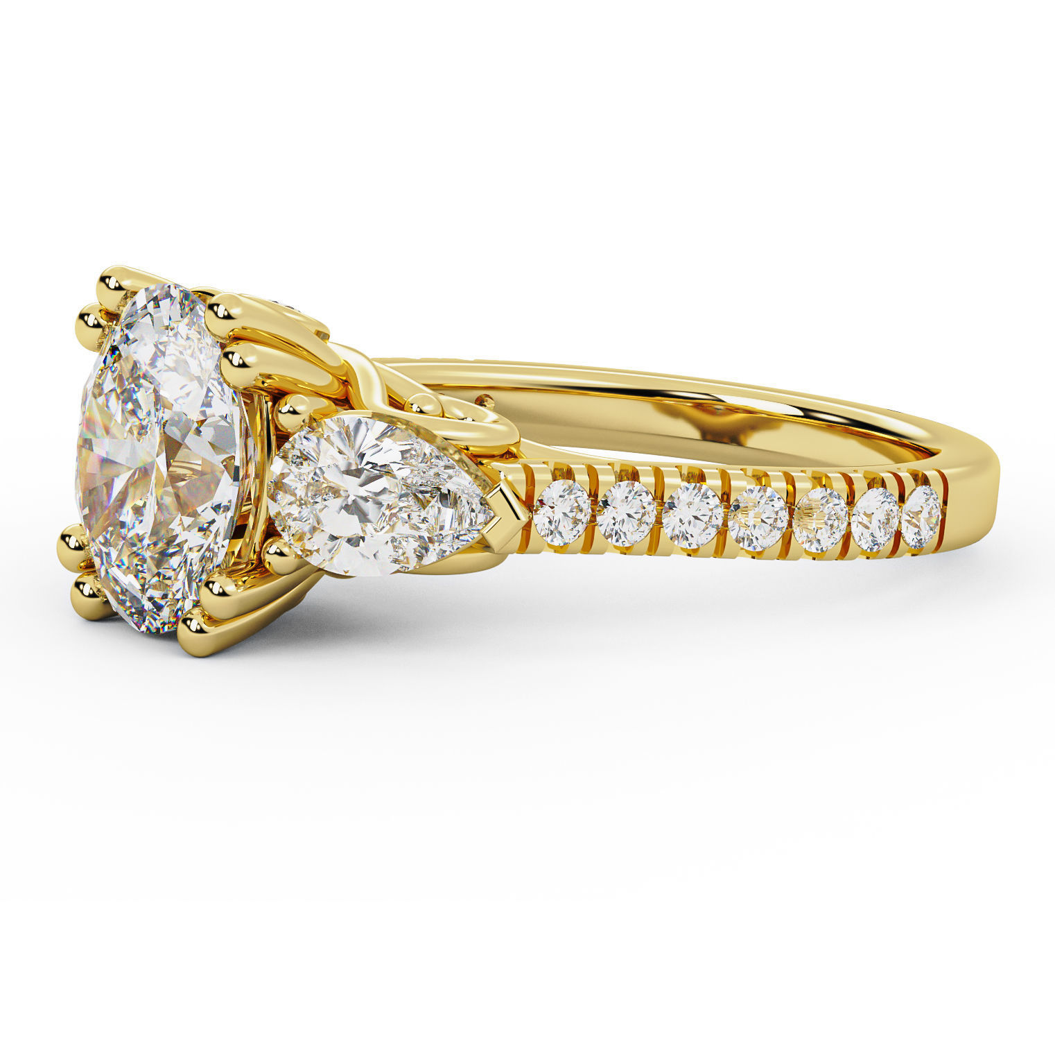 Diamond Ring 006 3D print model_2